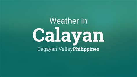 Weather Calayan .